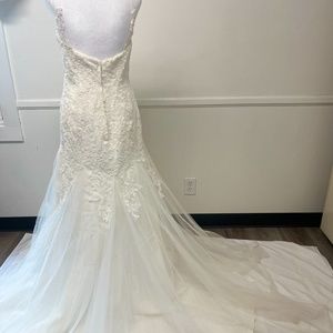 Beaded Tulle David's Bridal Wedding Dress